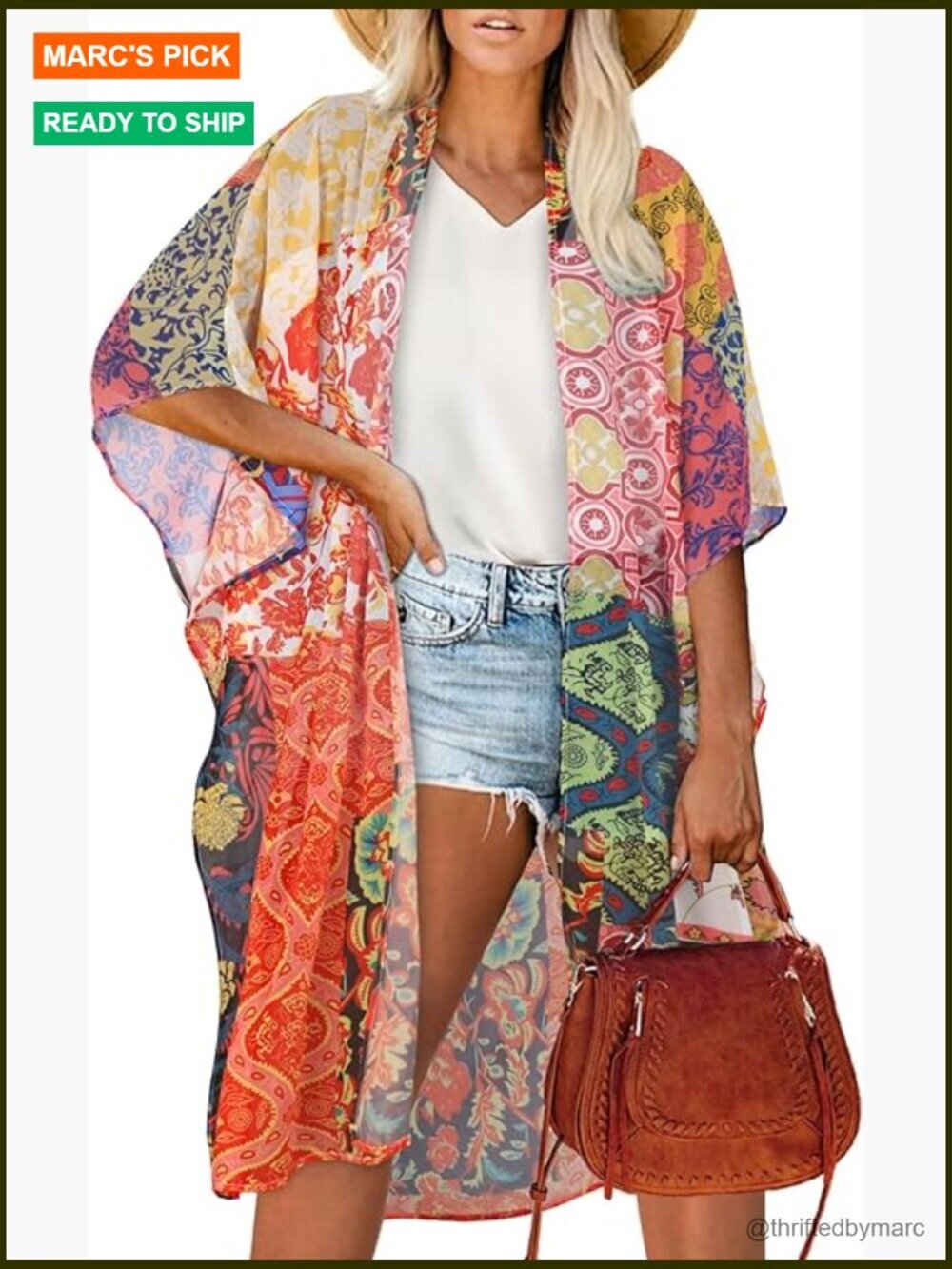 Chiffon Kimono Beach Cover Up Loose Swimwear Cardigan
